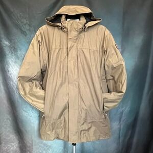 Timberland Men's Tan Hooded Waterproof Jacket Size Large‎ Outdoor